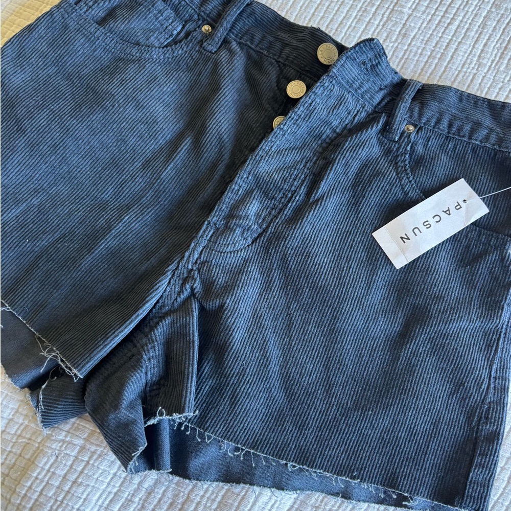 PacSun High Waist Blue Shorts